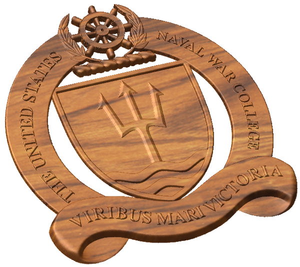 Naval War College Crest – Double Tap Woodworking
