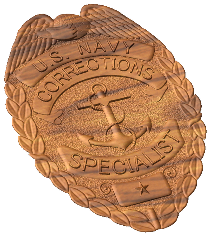 Navy Corrections Badge