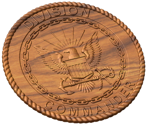 Division Command Emblem Recruit Division Commander Badge – Double Tap Woodworking