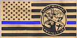 Saint Michael Thin Blue Line American Flag