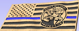 Saint Michael Thin Blue Line American Flag