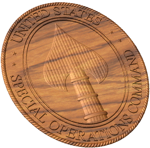 Special Operations Command Insignia – Double Tap Woodworking